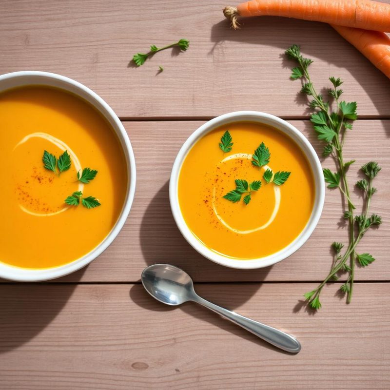 Creamy Carrot & Ginger Soup — low FODMAP soup recipe
