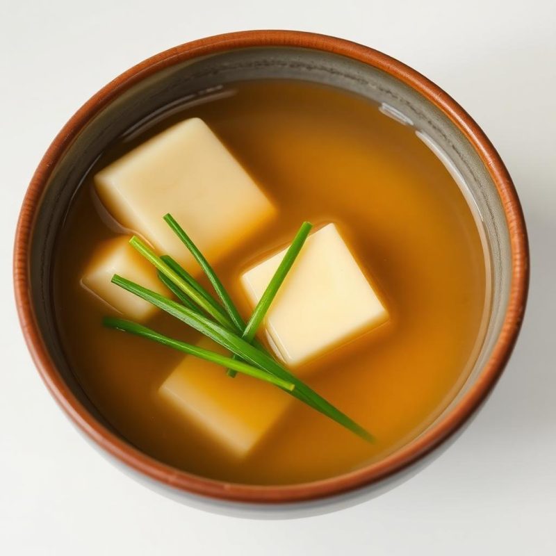 Clear Miso-Style Tofu Soup — low FODMAP soup recipe