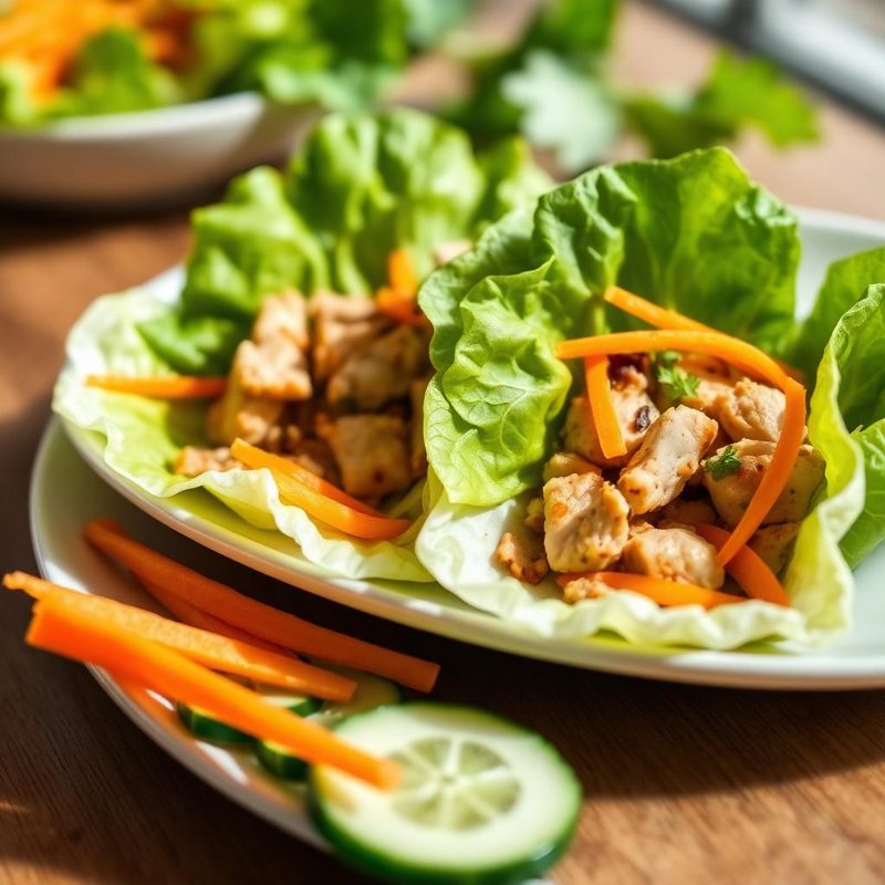 Chicken Lettuce Wraps - low FODMAP chicken recipe