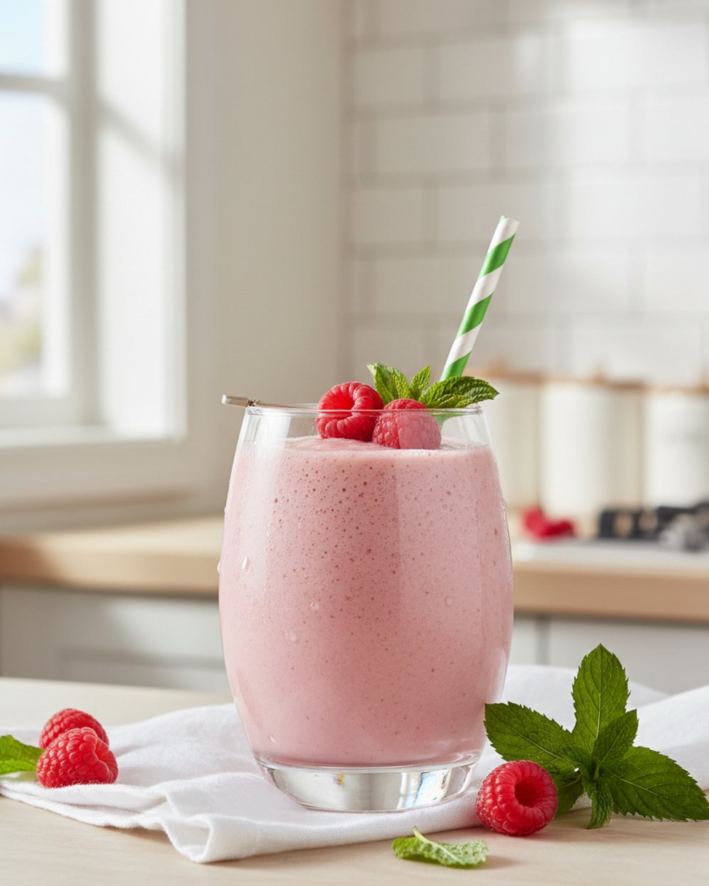 Raspberry Mint Refresh – low FODMAP smoothie