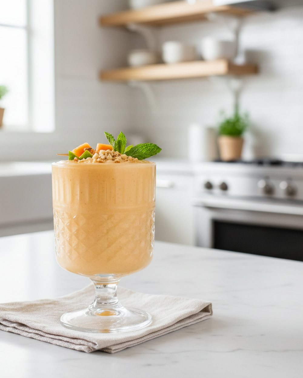 Creamy Papaya Soother – low FODMAP smoothie