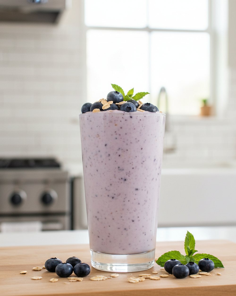 Blueberry Oat Breakfast Smoothie – low FODMAP smoothie