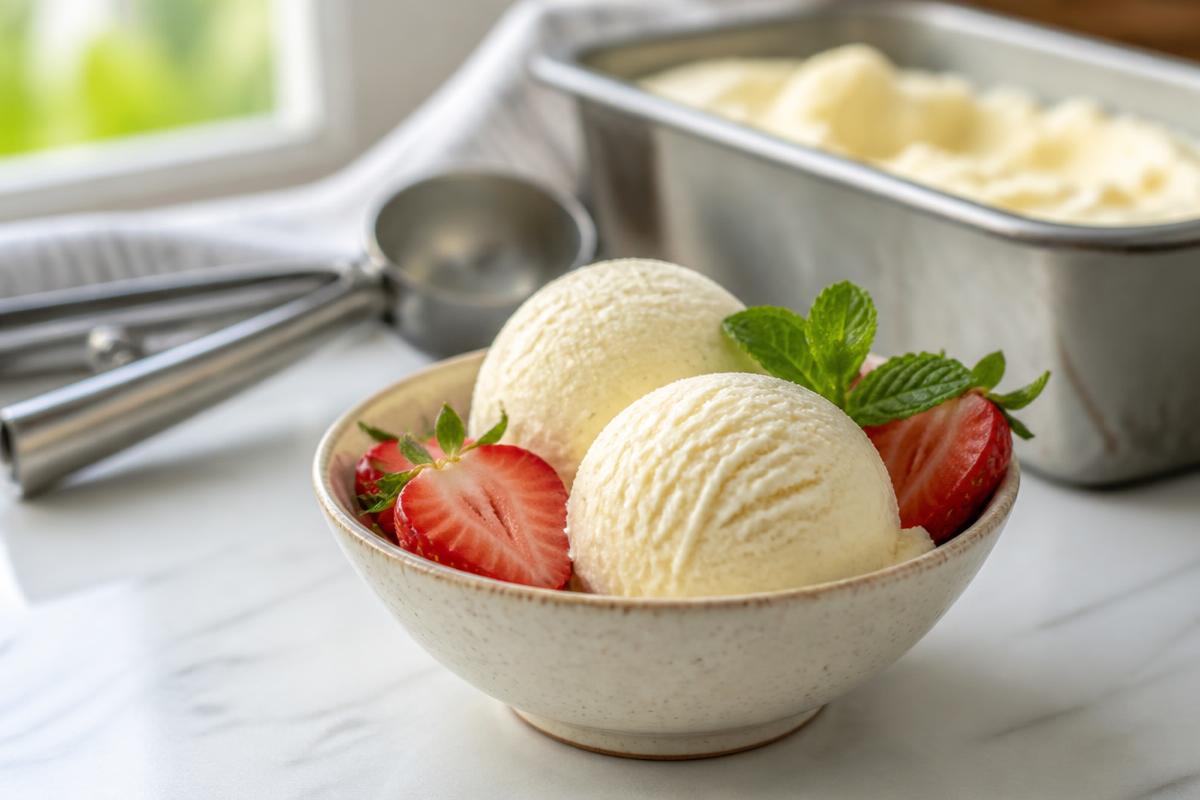 Low FODMAP Ice Cream (Creamy, No-Churn & IBS-Friendly) — low FODMAP dessert ready to serve