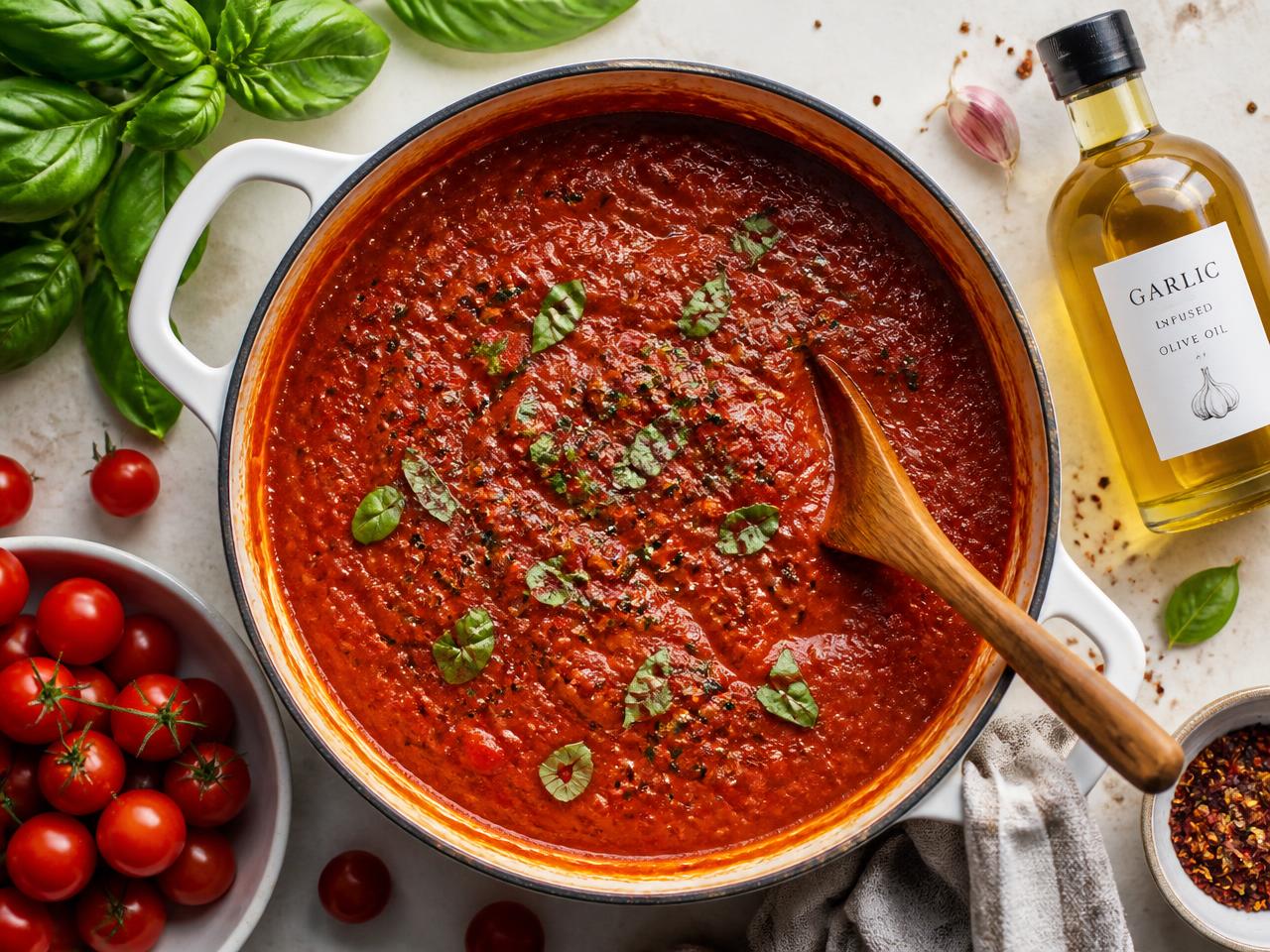 Low FODMAP Marinara Sauce (Rich, Garlic-Free & IBS-Friendly) — low FODMAP side ready to serve